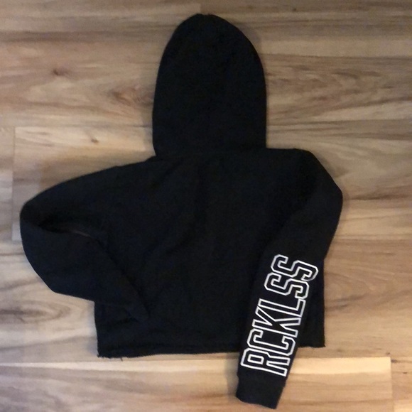 Young & Reckless crop hoodie sweatshirt XS - Picture 3 of 3